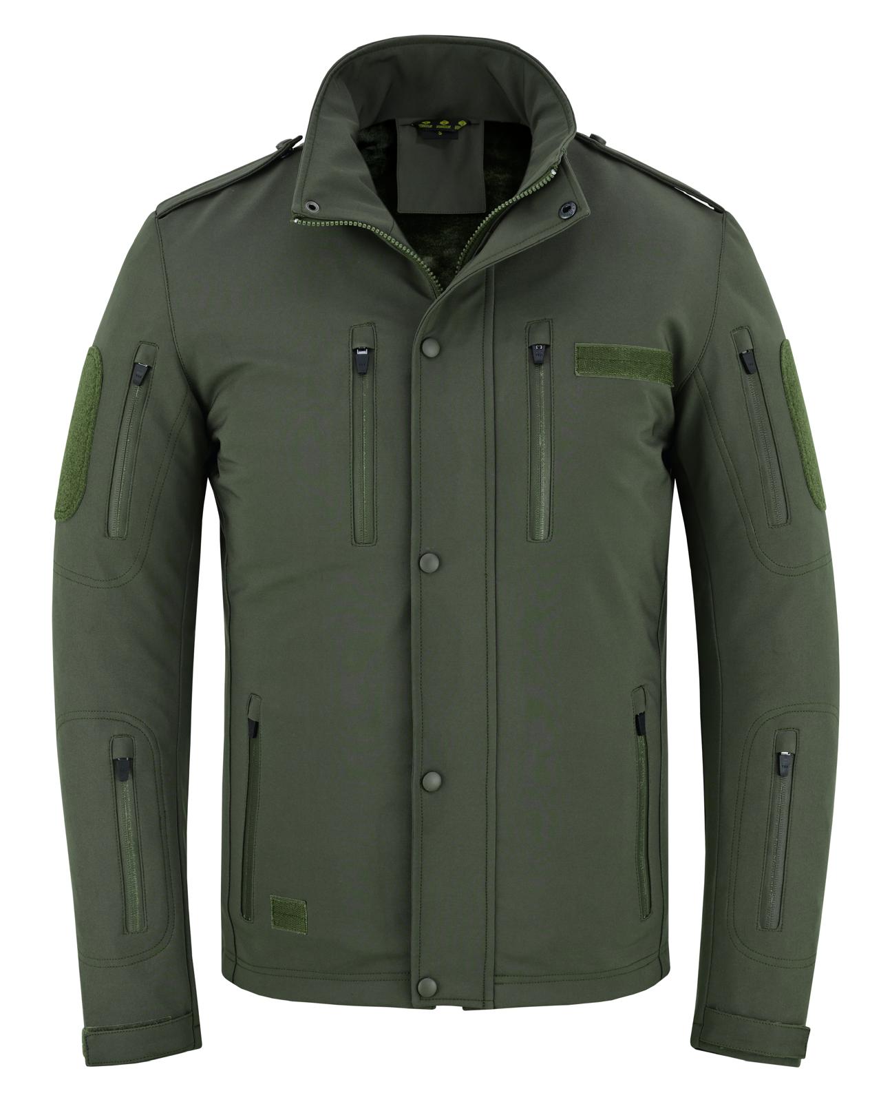 Urban Kevlar® Soft Shell Hooded Jacket – Water-Proof Windbreaker with Cat Fur Lining Removable Hoody