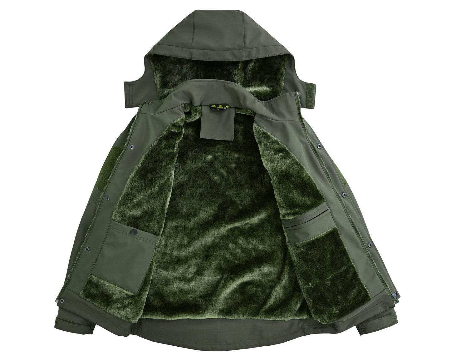 Urban Kevlar® Soft Shell Hooded Jacket – Water-Proof Windbreaker with Cat Fur Lining Removable Hoody