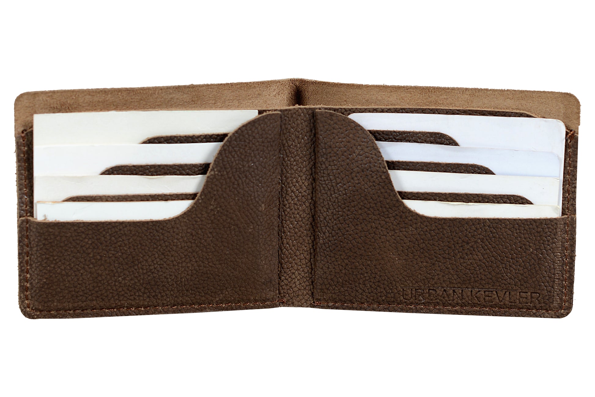 Urban Kevler Genuine Leather Bifold Wallet - Slim and Durable Design with Multiple Card Slots - Stylish Brown Men's Wallet 2 Colors - Urban Kevlar