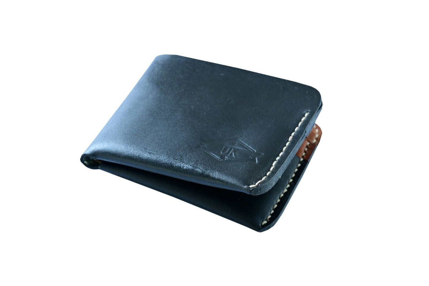 Urban Kevlar Handcrafted Genuine Leather Wallet - Classic Men's Bifold Wallet - Gift For Mens Black