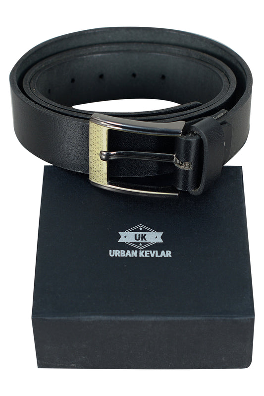 Urban Kevlar Genuine Leather Belt for Men and Women - Stylish & Durable, Perfect for Casual & Formal Wear - Premium Quality, Adjustable Sizes, Classic Design Long Life Durability